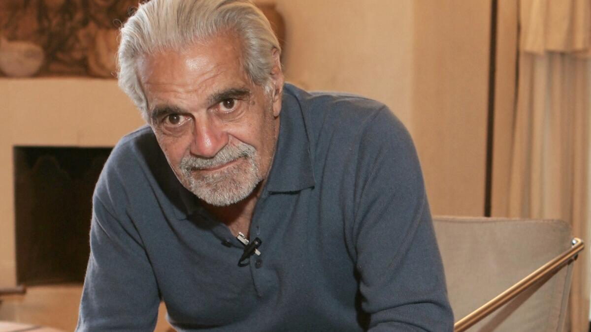 Egyptian actor Omar Sharif at his home in Cairo on April 4, 2007.