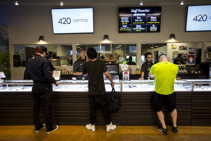 Customers at 420 Central in Santa Ana.