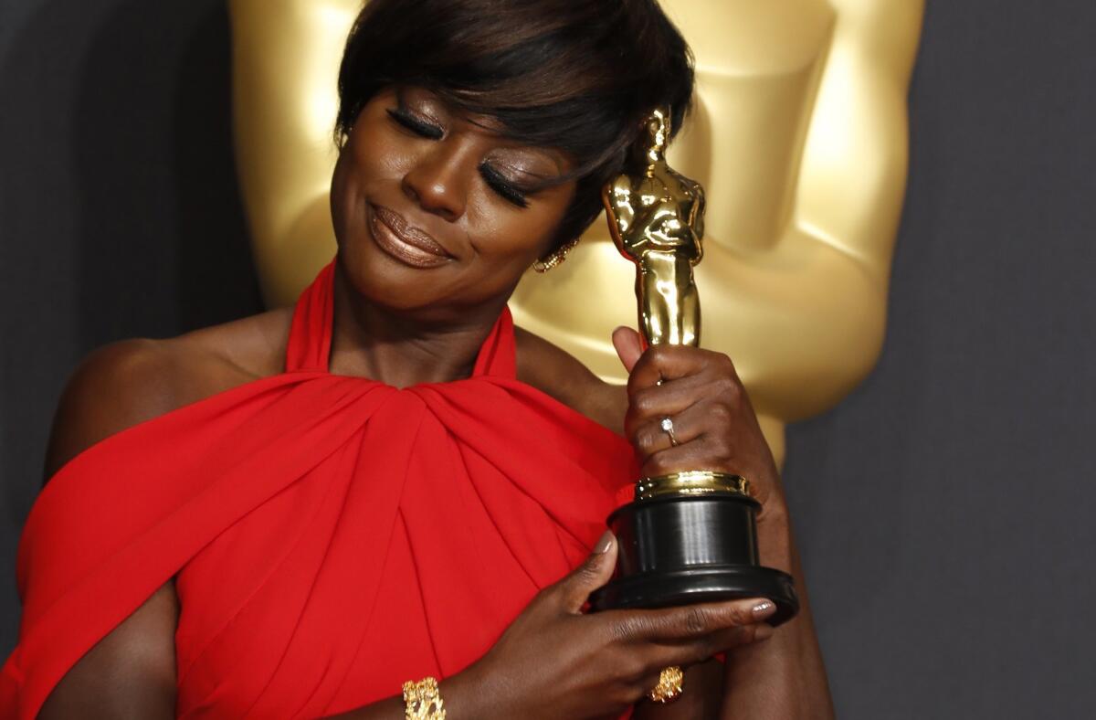Viola Davis won the Oscar in the supporting actress category Sunday for her role in "Fences."