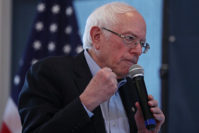 WEST DES MOINES, IOWA - DECEMBER 30: Democratic presidential candidate Sen. Bernie Sanders (D-VT) speaks during a campaign event at NOAH's Events Venue on December 30, 2019 in West Des Moines, Iowa. The 2020 Iowa Democratic caucuses will take place on February 3, 2020, making it the first nominating contest for the Democratic Party in choosing their presidential candidate to face Donald Trump in the 2020 election. (Photo by Joe Raedle/Getty Images)