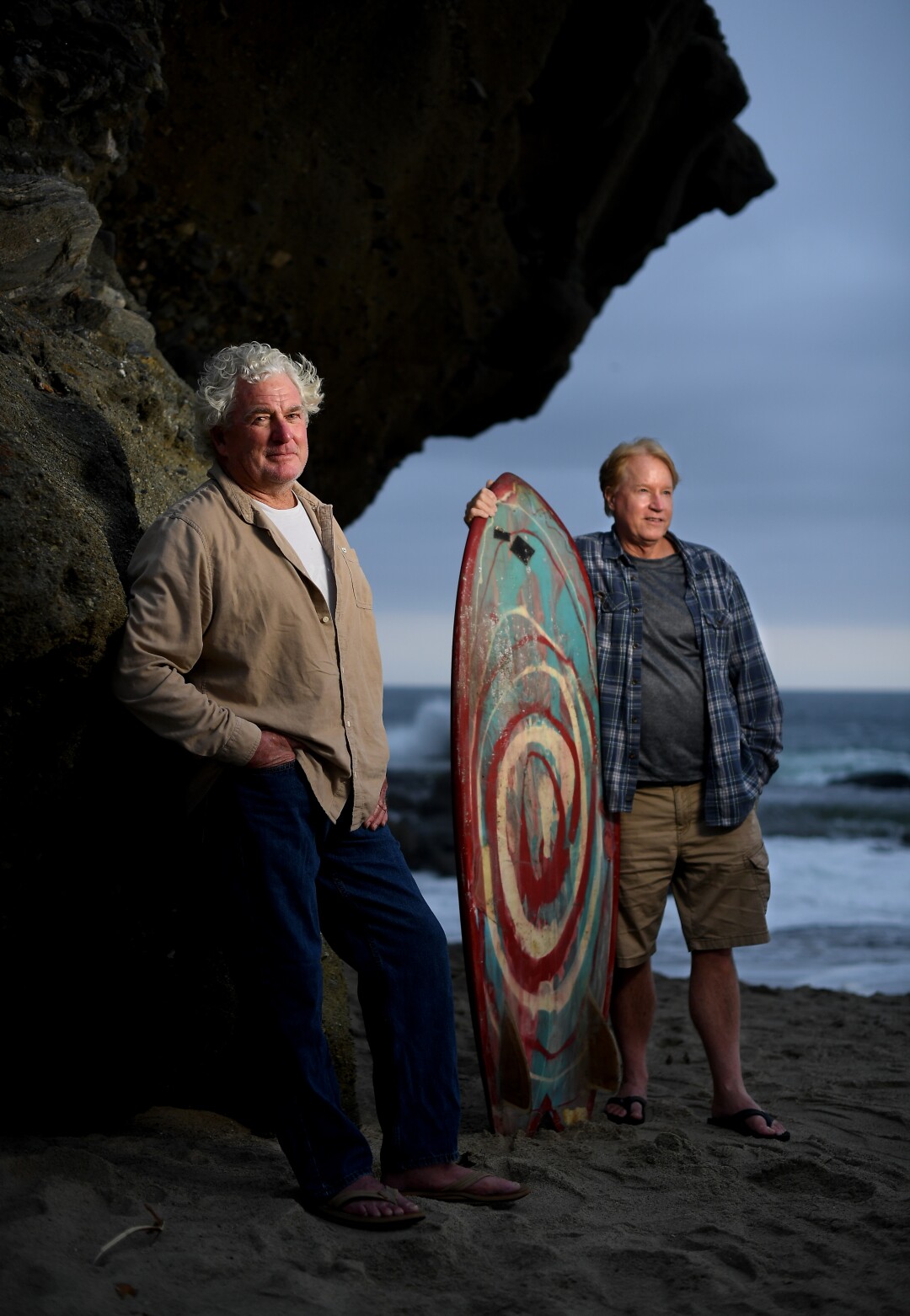  Surfers Kevin Naughton, left, and photographer Craig Peterson