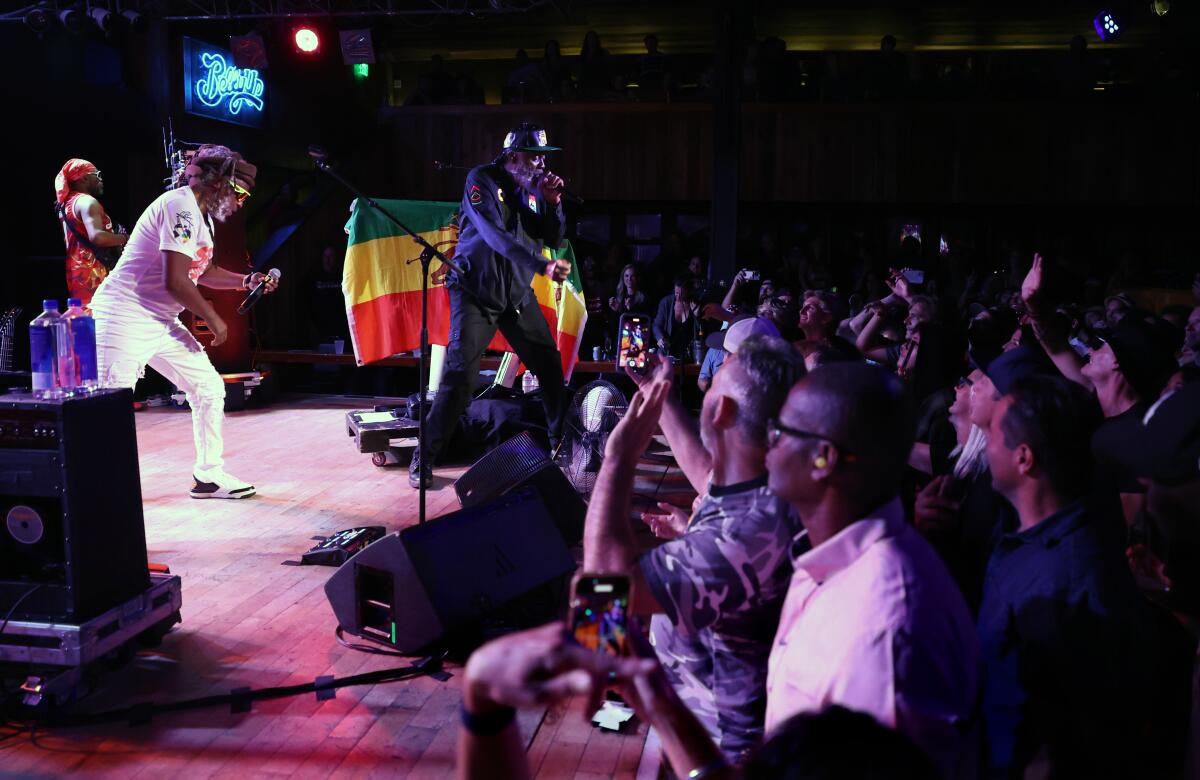 Steel Pulse performs during a concert as Belly Up Tavern celebrates its 50th anniversary in Solana Beach.