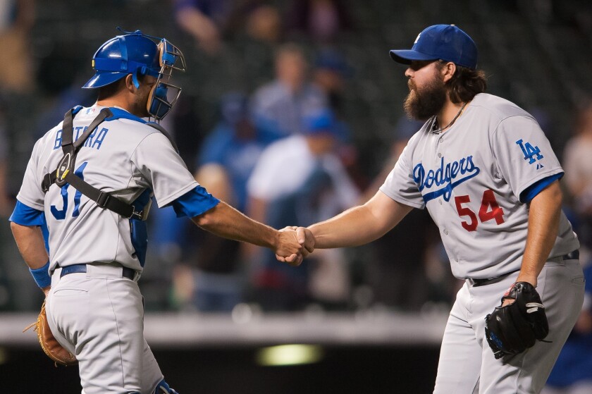 Chris Perez will earn a $500,000 bonus the next time he pitches for the Dodgers this season. Perez has a 4.27 ERA over 46 1/3 innings pitched this season.