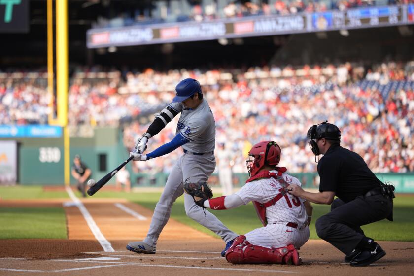 Los Angeles Dodgers' Shohei Ohtani plays during a baseball game, Tuesday, July 9, 2024, in Philadelphia. (AP Photo/Matt Slocum)