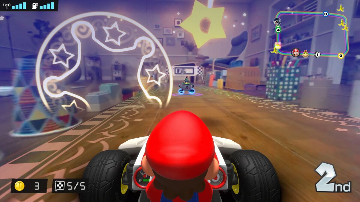 "Mario Kart Live: Home Circuit" uses augmented reality to turn your home into a racecourse.