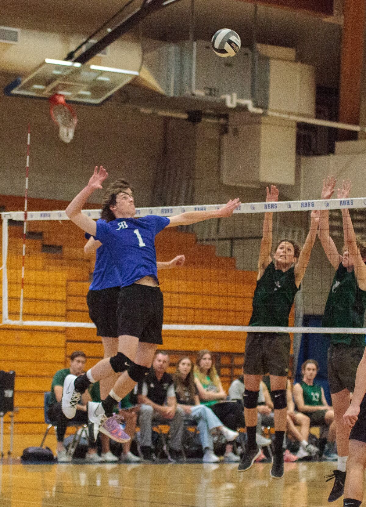 Braden Swenningsen, a 6-foot-1 junior on the Rancho Bernardo boys volleyball team, is averaging six kills per match.