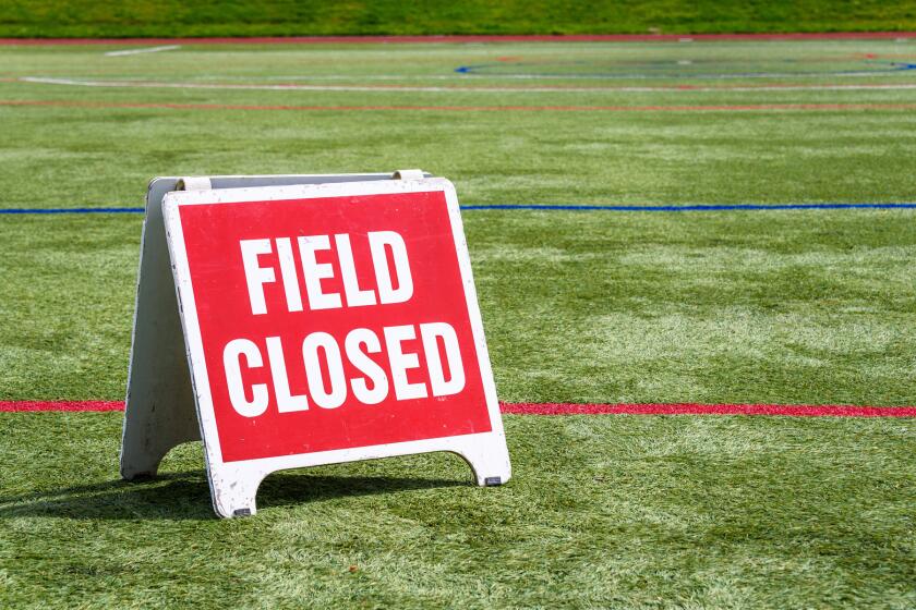 field with closed sign