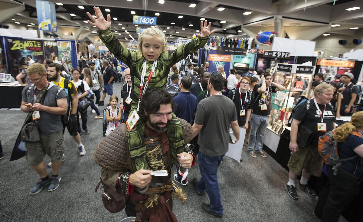 The scene inside the San Diego Convention Center during Comic-Con 2015.