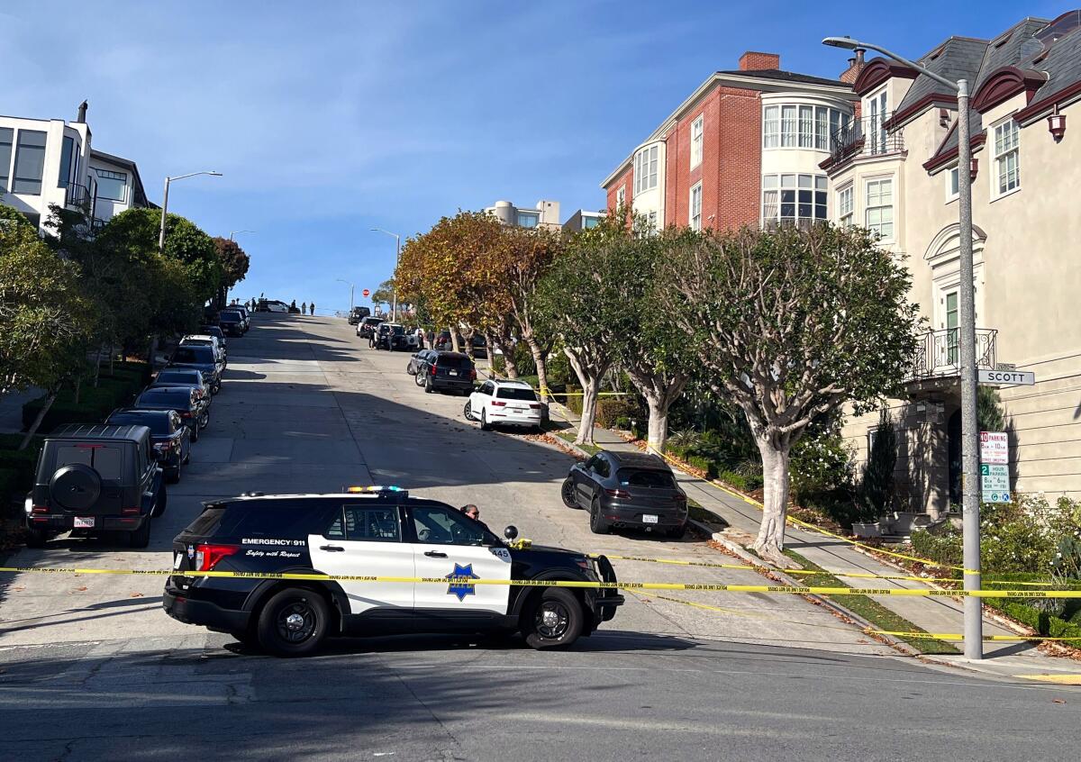 A police vehicle in San Francisco.