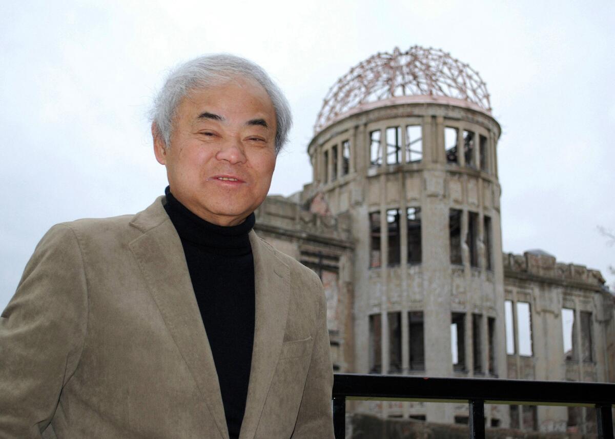 Cartoonist Keiji Nakazawa in Hiroshima in 2011.