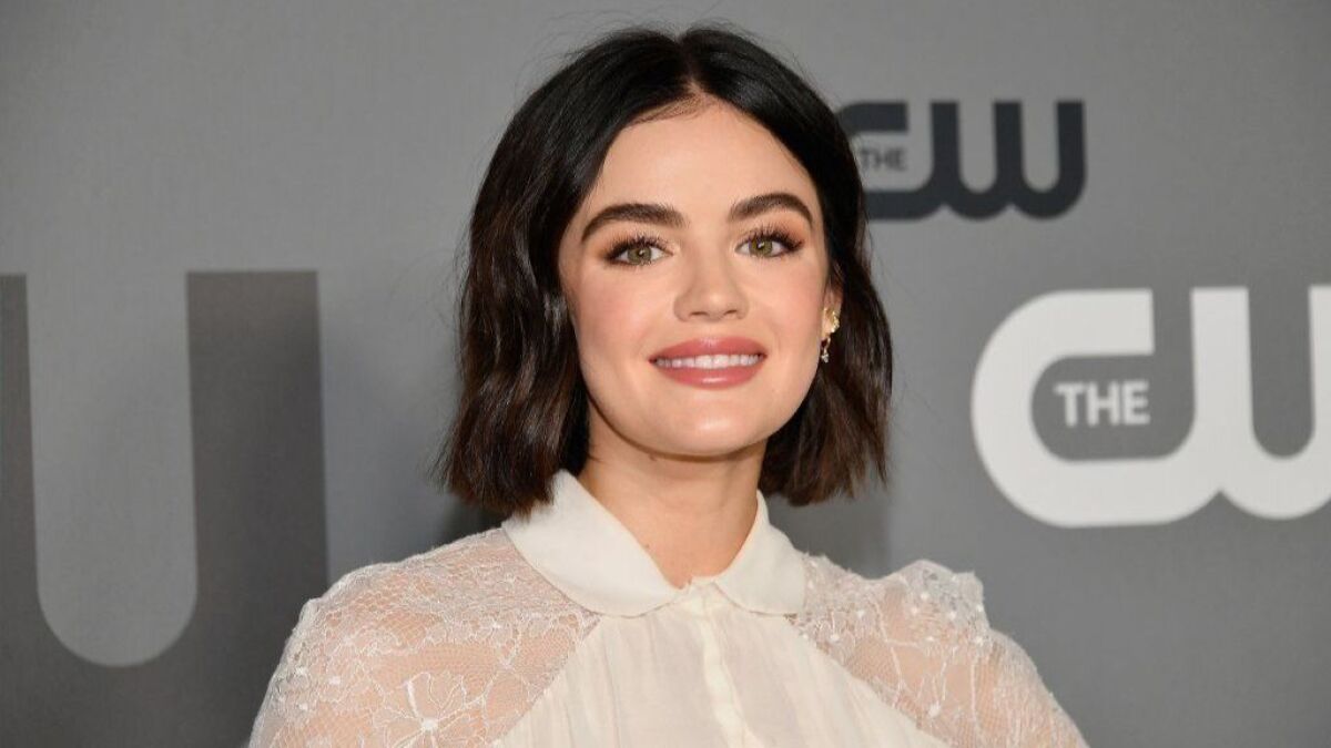 Lucy Hale attends the CW network's 2019 upfront presentation on May 16 in New York.