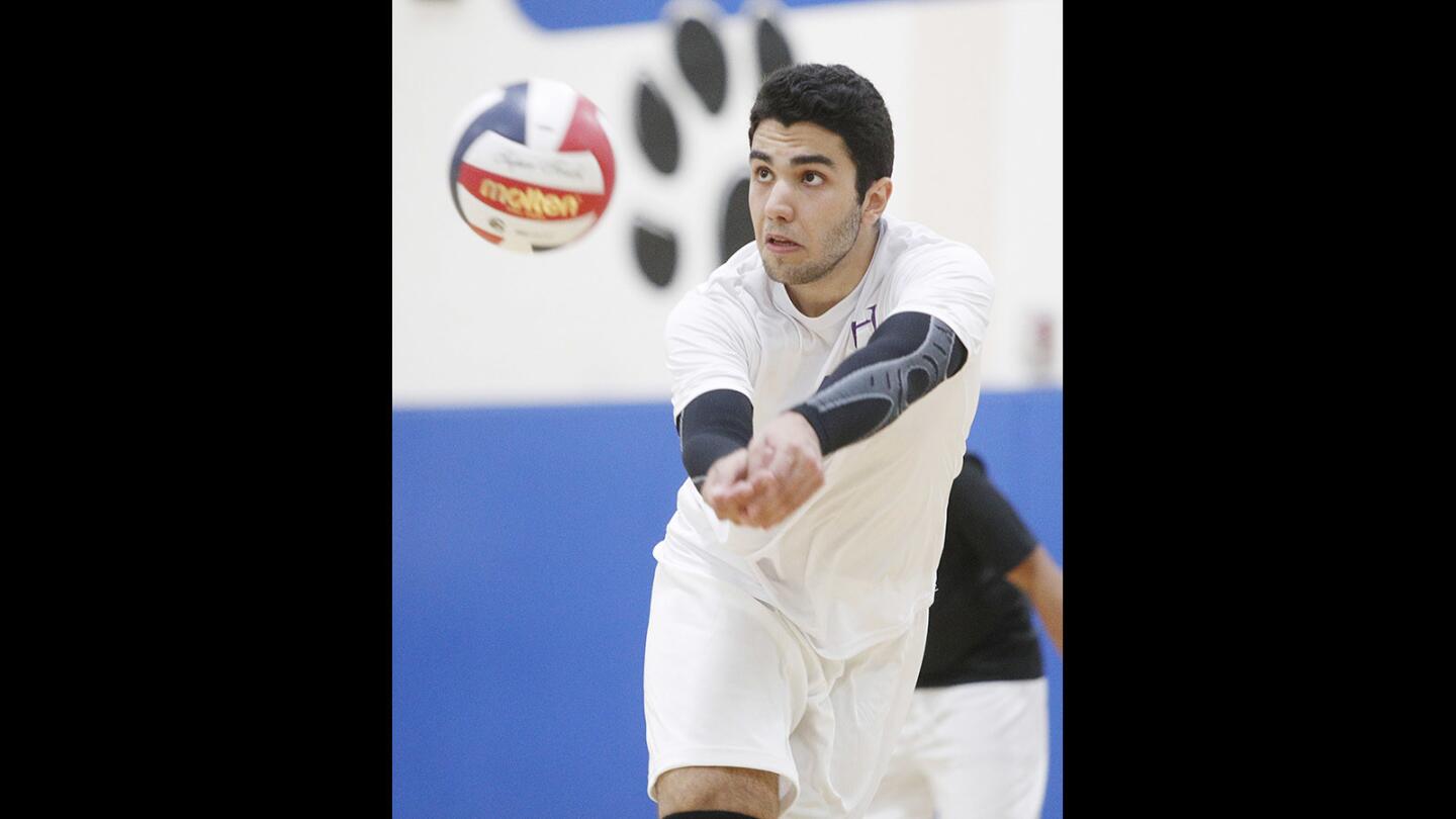 Photo Gallery: Burbank vs. Hoover in Pacific League boys' volleyball