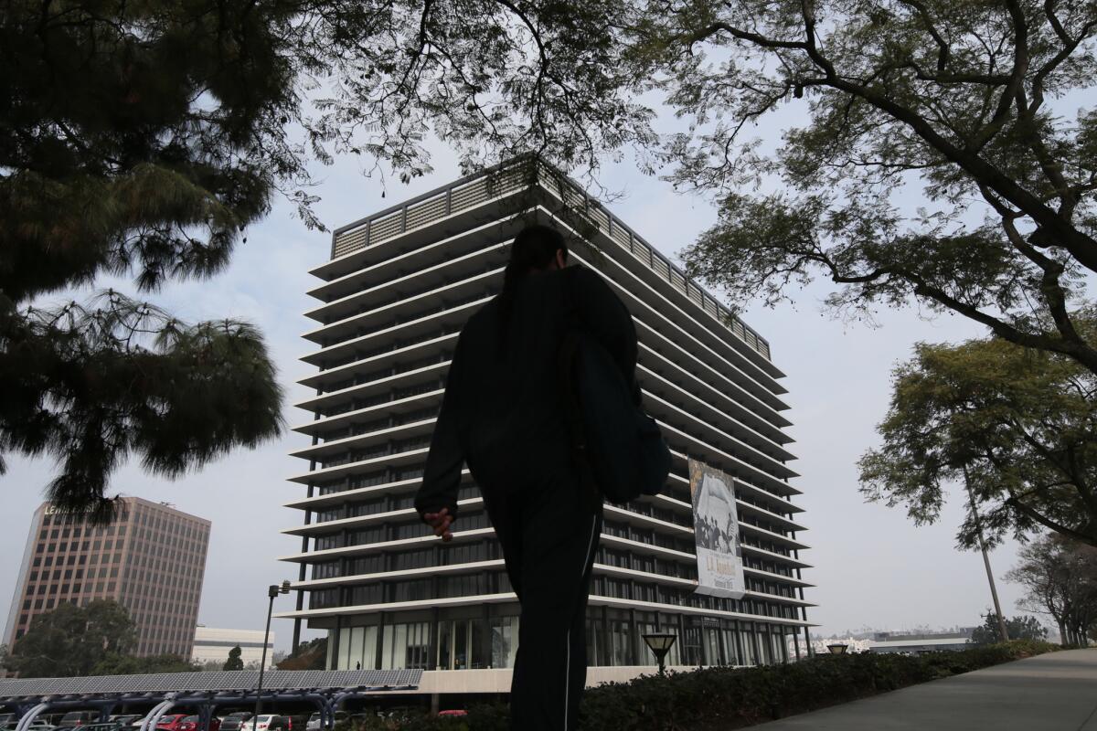 The Department of Water and Power building in Los Angeles. 