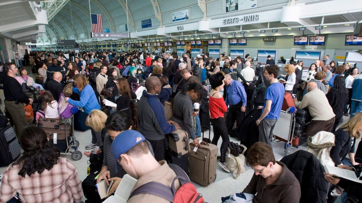 Toronto's airport is the country's busiest, more so this day in 2009 because of a security incident that slowed traffic to a crawl. (Frank Gunn / Associated Press)