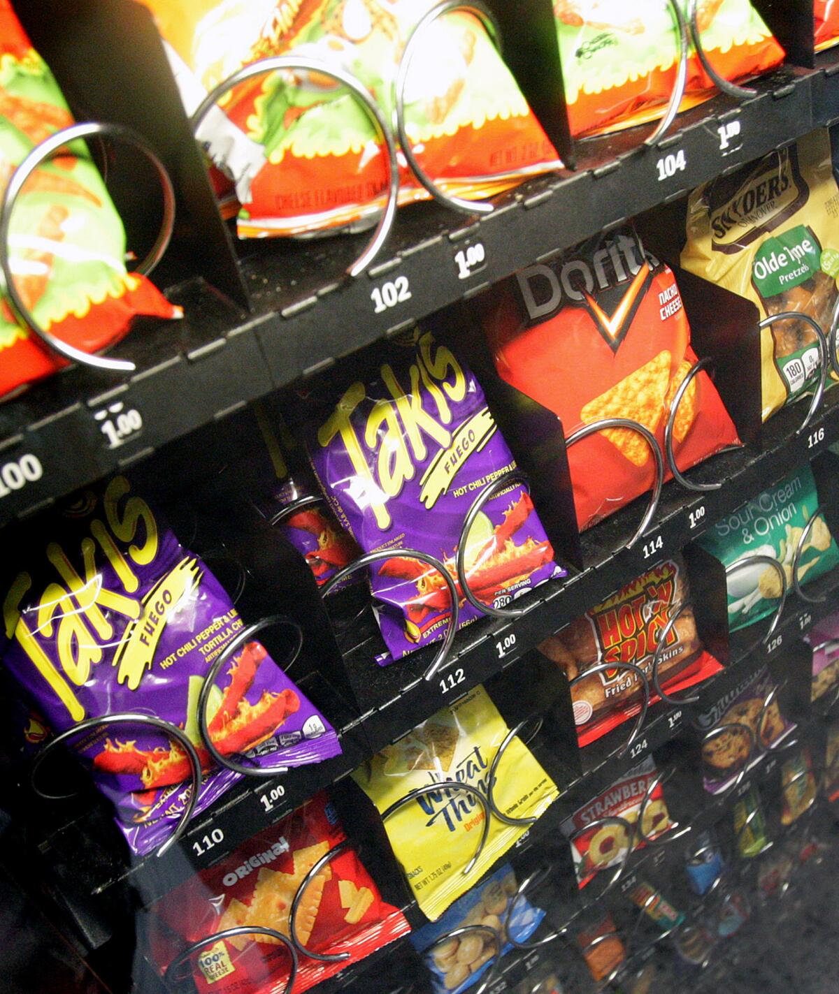 Glendale makes about $500,000 a year from vending machines at parks and other spots such as the Pacific Community Center, and staffers acknowledge that revenue could fall by as much as 40% because of healthier offerings.
