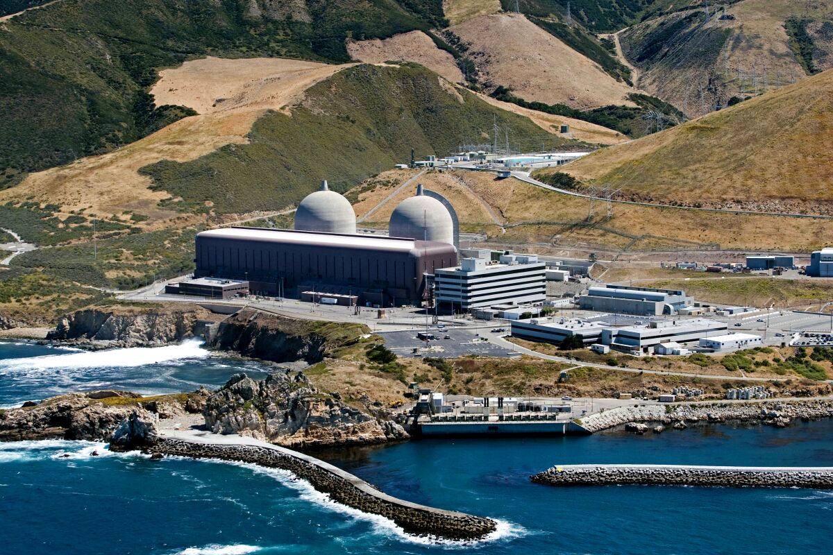The Diablo Canyon nuclear power plant on the Central Coast of California. 
