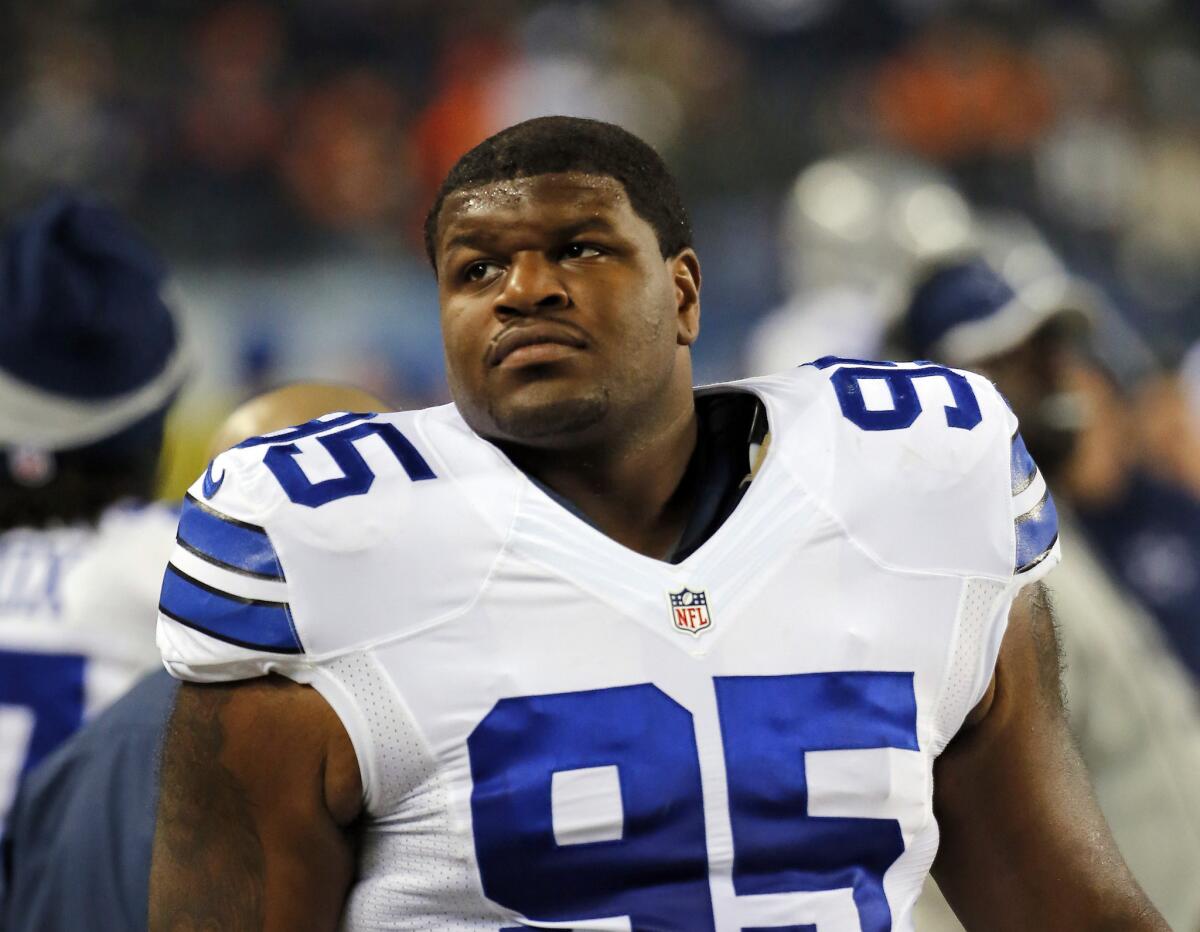 Cowboys defensive tackle Josh Brent is pictured on the Dallas sideline during a game Dec. 4 against the Chicago Bears.