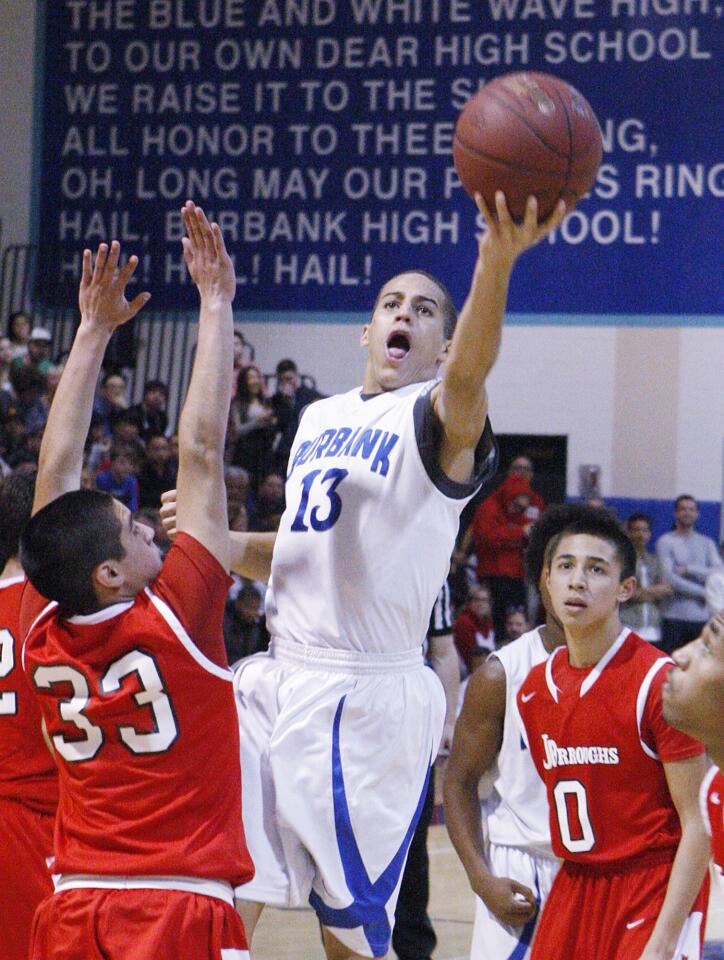 Photo Gallery: Burbank vs. Burroughs rival Pacific League boys basketball