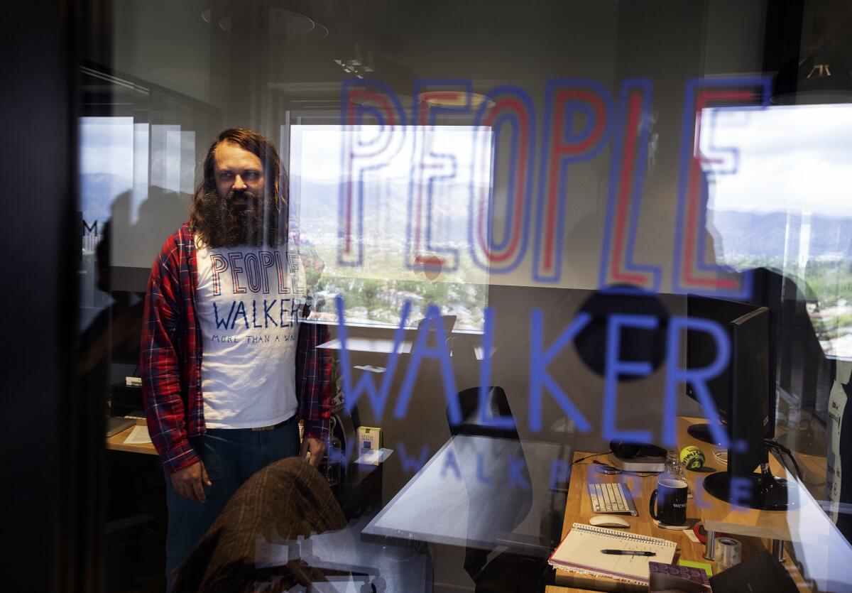 Chuck McCarthy at his Burbank office.