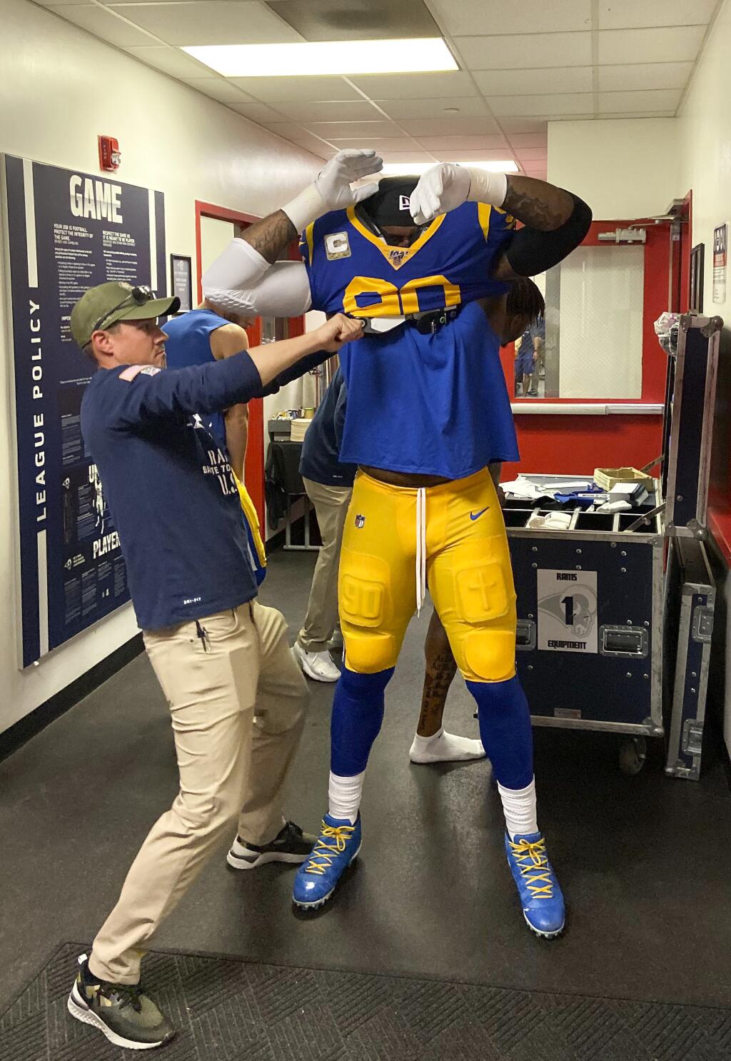 The Rams are more than equipped on game day thanks to staff - Los