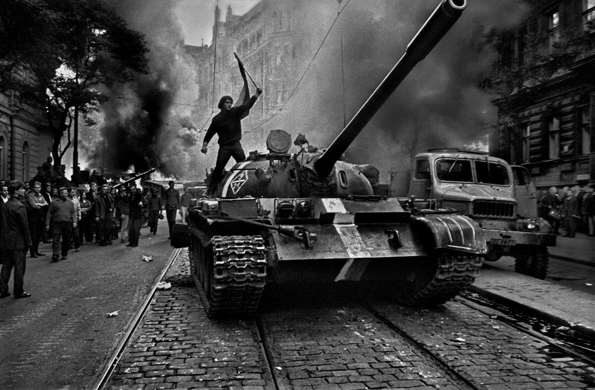 Czech-born photographer Josef Koudelka is known for his striking street work, which included documenting the Soviet invasion of Czechoslovakia in 1968. A retrospective at the Getty gathers work made over six decades.