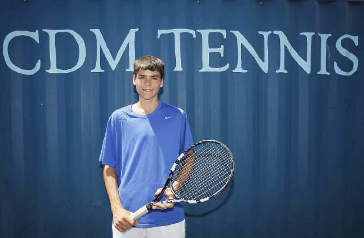 Corona del Mar High boys' tennis player Alec Adamson is the Daily Pilot High School Athlete of the Week.