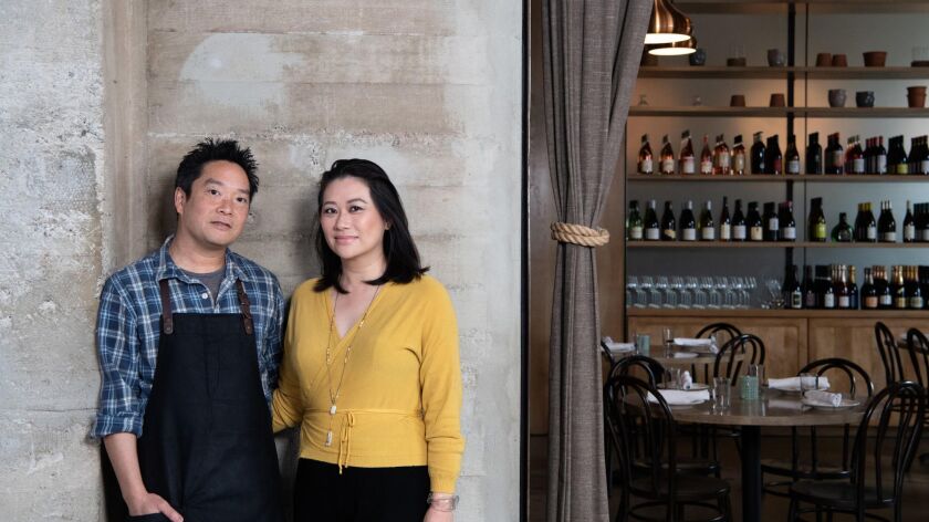 Cassia chef Bryant Ng and his business partner and wife, Kim Luu-Ng, the recipients of this year's Gold Award.