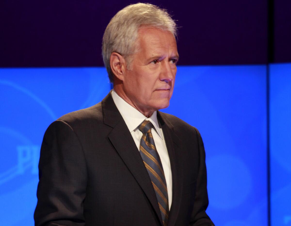 During Tuesday night's "Final Jeopardy" round, host Alex Trebek shared his pronunciation of the GIF image format.