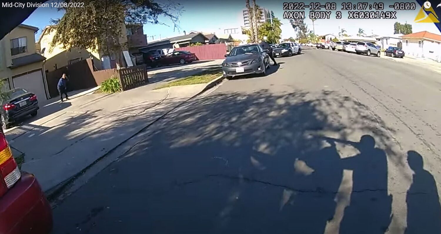 Police release video of fatal shooting by officers City Heights; man told police he wanted them to kill him