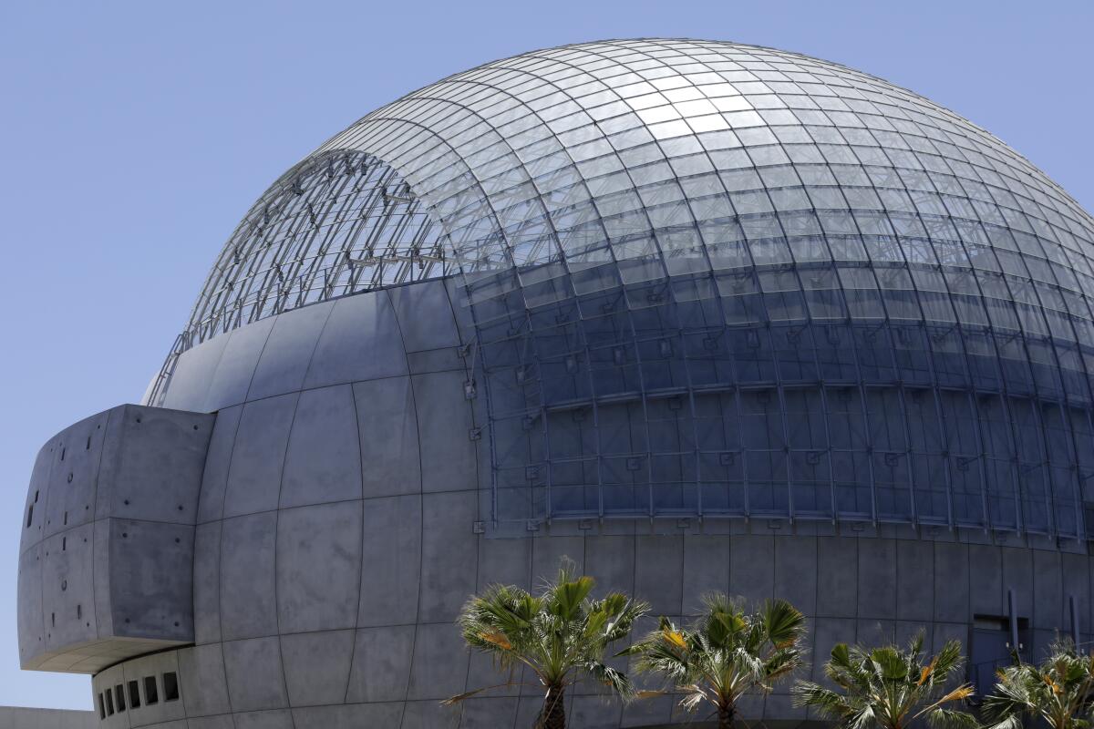 The Renzo Piano-designed sphere at the Academy Museum of Motion Pictures will house a 1,000-seat movie theater.