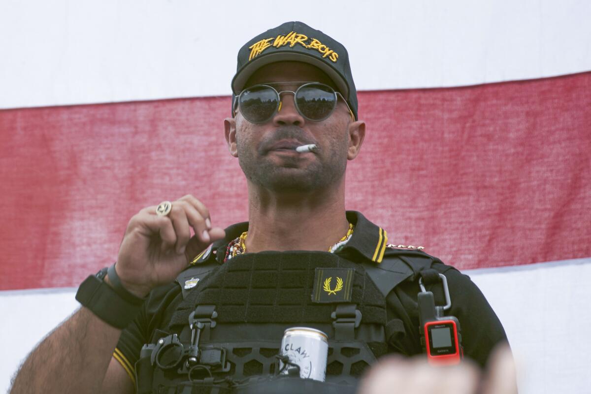 Proud Boys leader Henry "Enrique" Tarrio