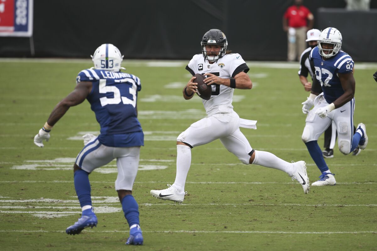 Jaguars quarterback Gardner Minshew, has instilled confidence with his accurate passing.