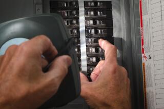 man with flashlight at residential circuit breaker panel ** OUTS - ELSENT and FPG - OUTS * NM, PH, VA if sourced by CT, LA or MoD **