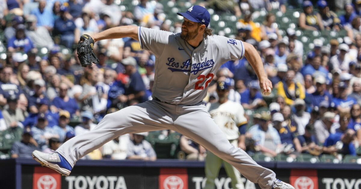 Dodgers’ Clayton Kershaw delivers in win over Brewers