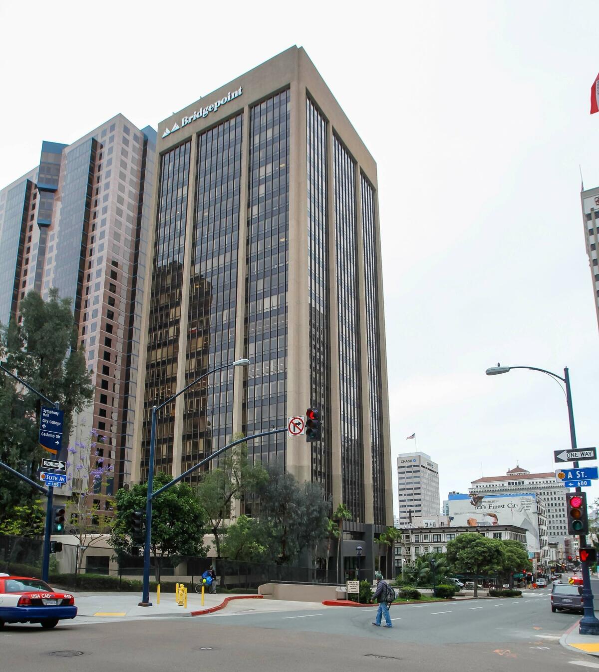 The U-T’s new home was originally occupied in 1974 by San Diego Federal Savings & Loan. — Eduardo Contreras