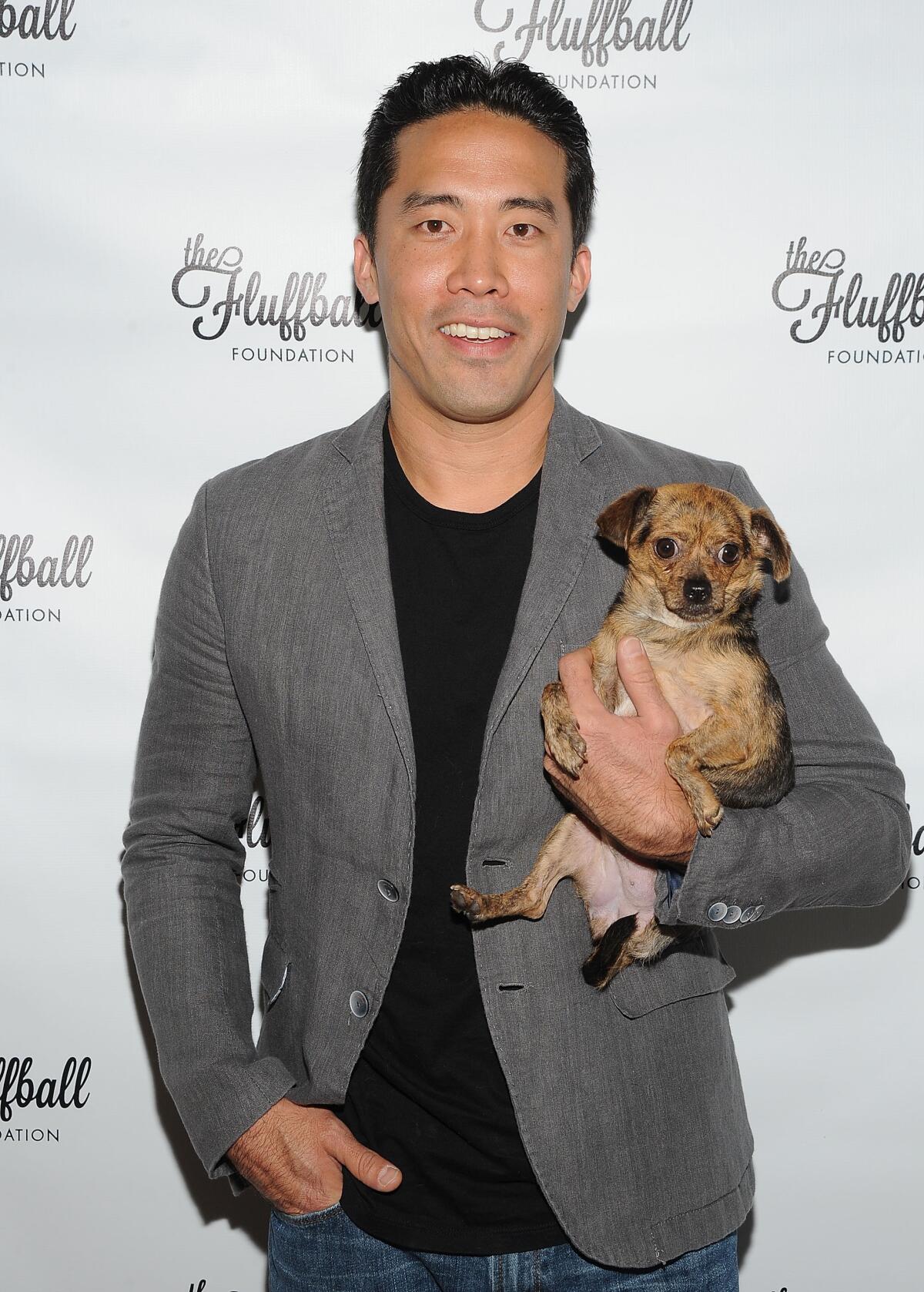 Founder of Animal Hope and Wellness Marc Ching attends The Fluffball 2015 at The Little Door in Los Angeles