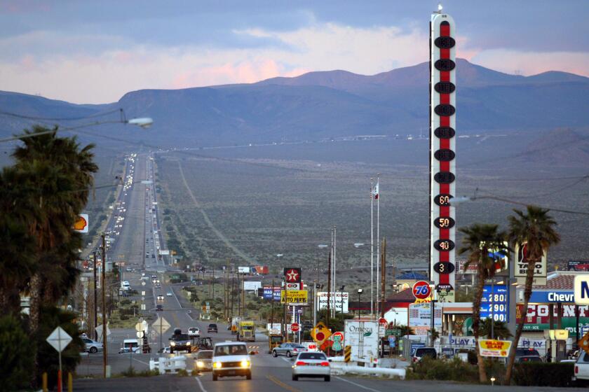 The Baker thermometer in 2005. The landmark, which had fallen into disrepair, was turned on again this week.