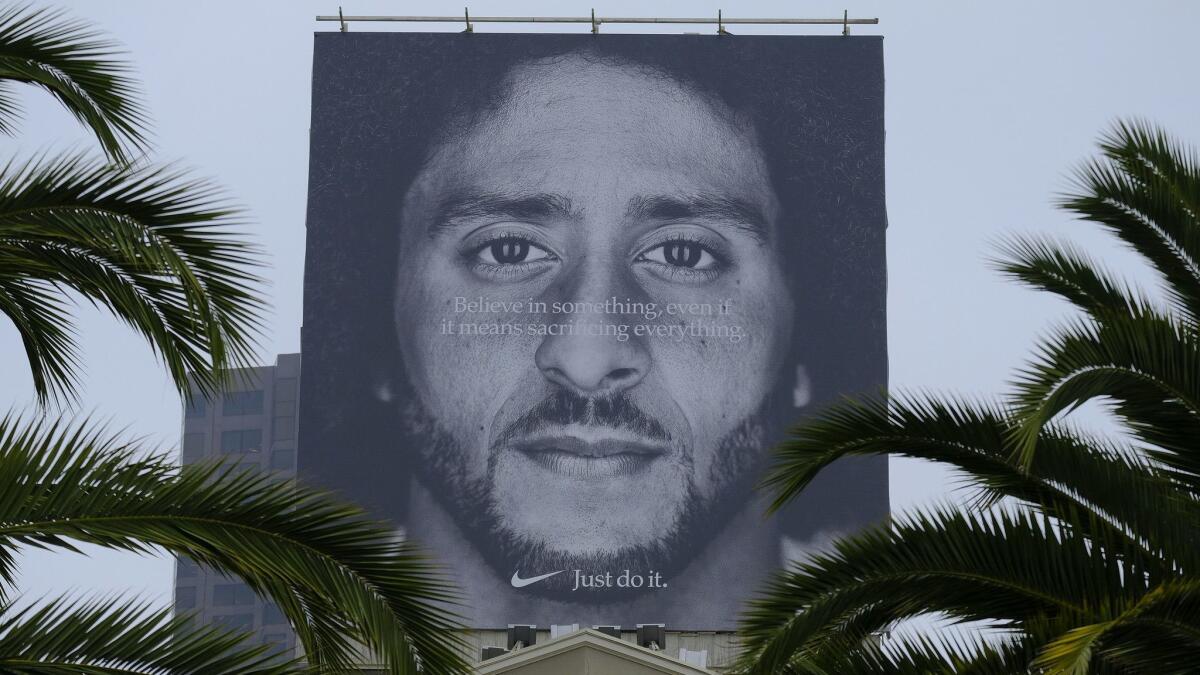 Nike launched an ad campaign featuring Colin Kaepernick in September 2018.
