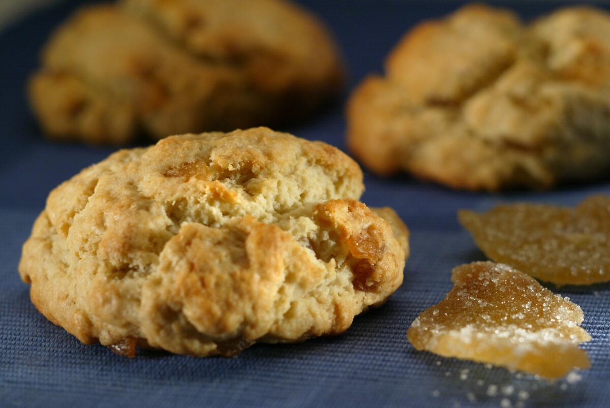 Candied ginger scones