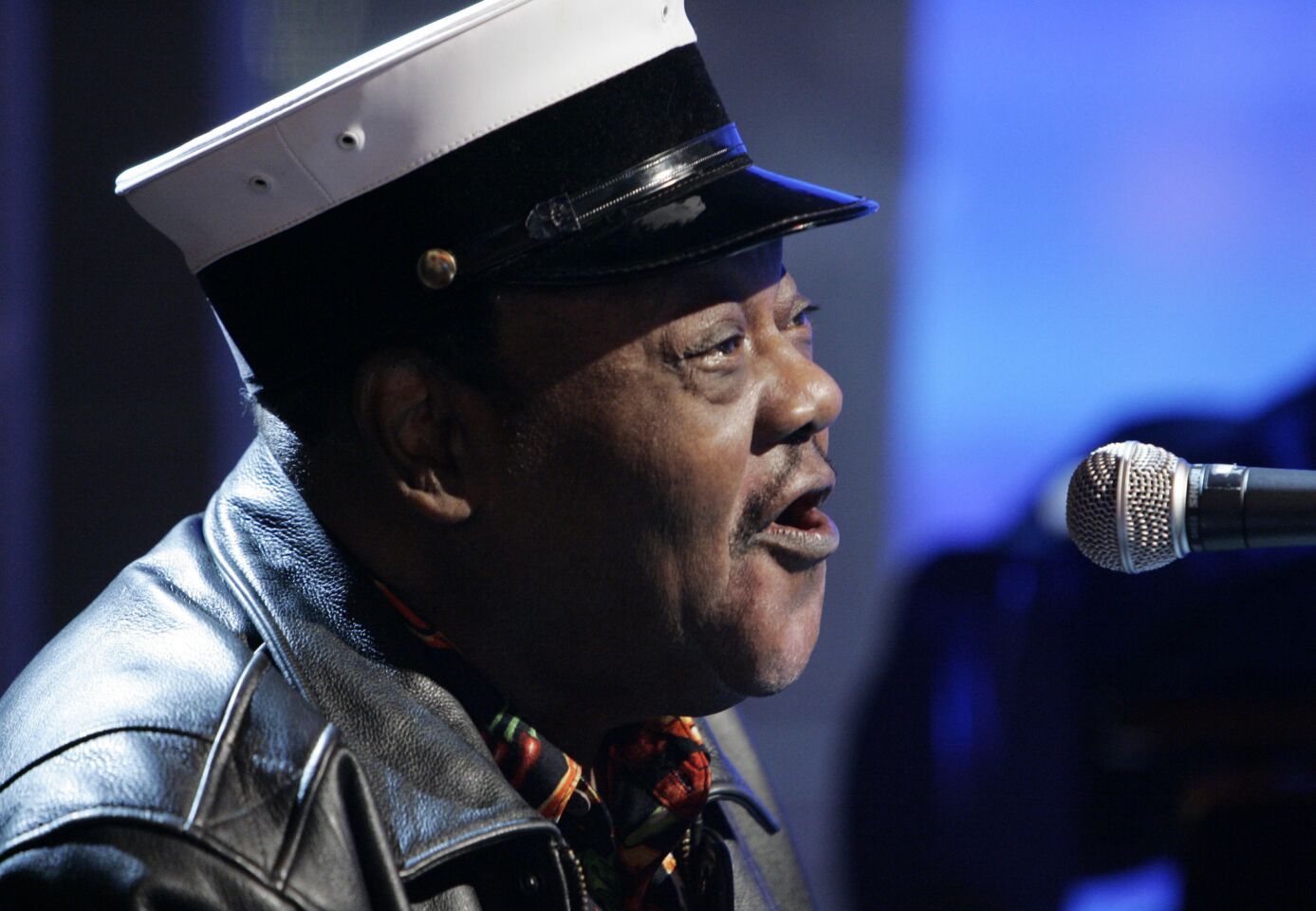 Music legend Fats Domino performs on the NBC "Today" television show in New York. D