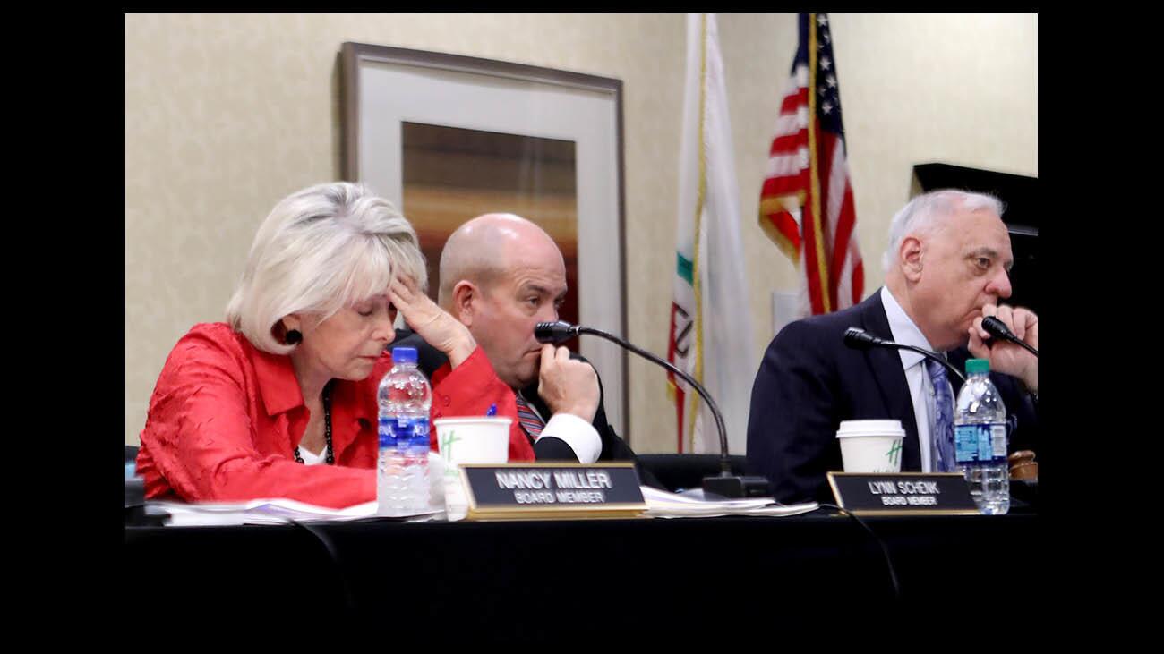 Photo Gallery: California high-speed rail authority meeting, protest