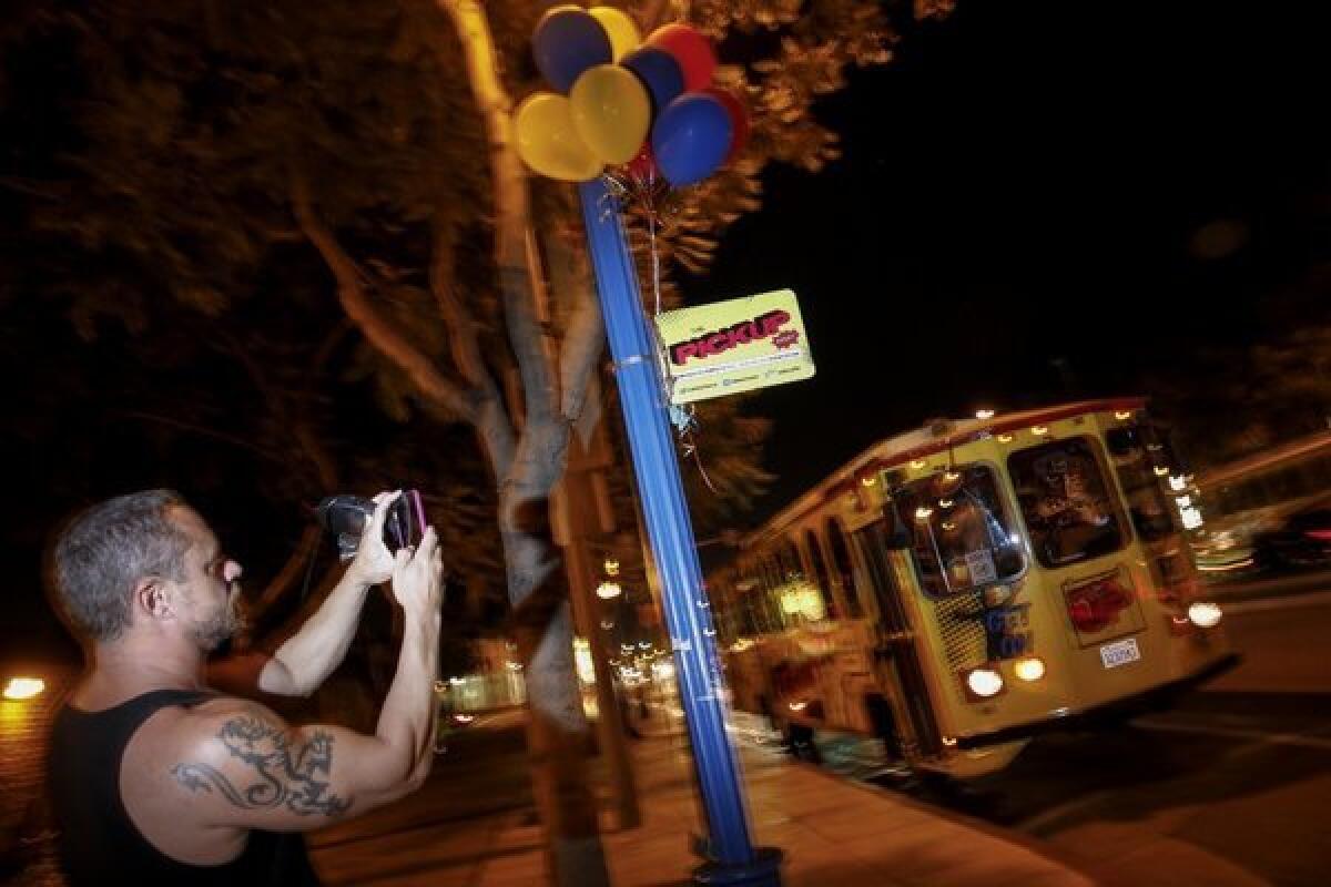 West Hollywood's new PickUp trolley connects bars, clubs, restaurants - Los  Angeles Times