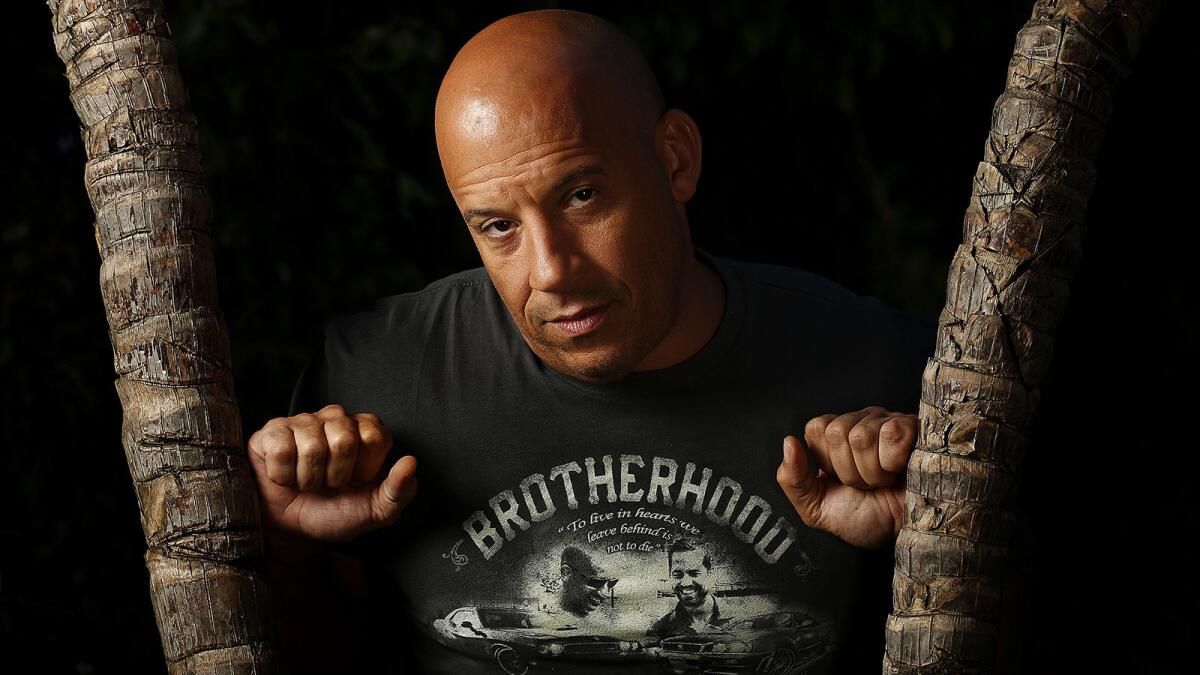 Vin Diesel is a man with a plan. Readers were fast and furious with responses.