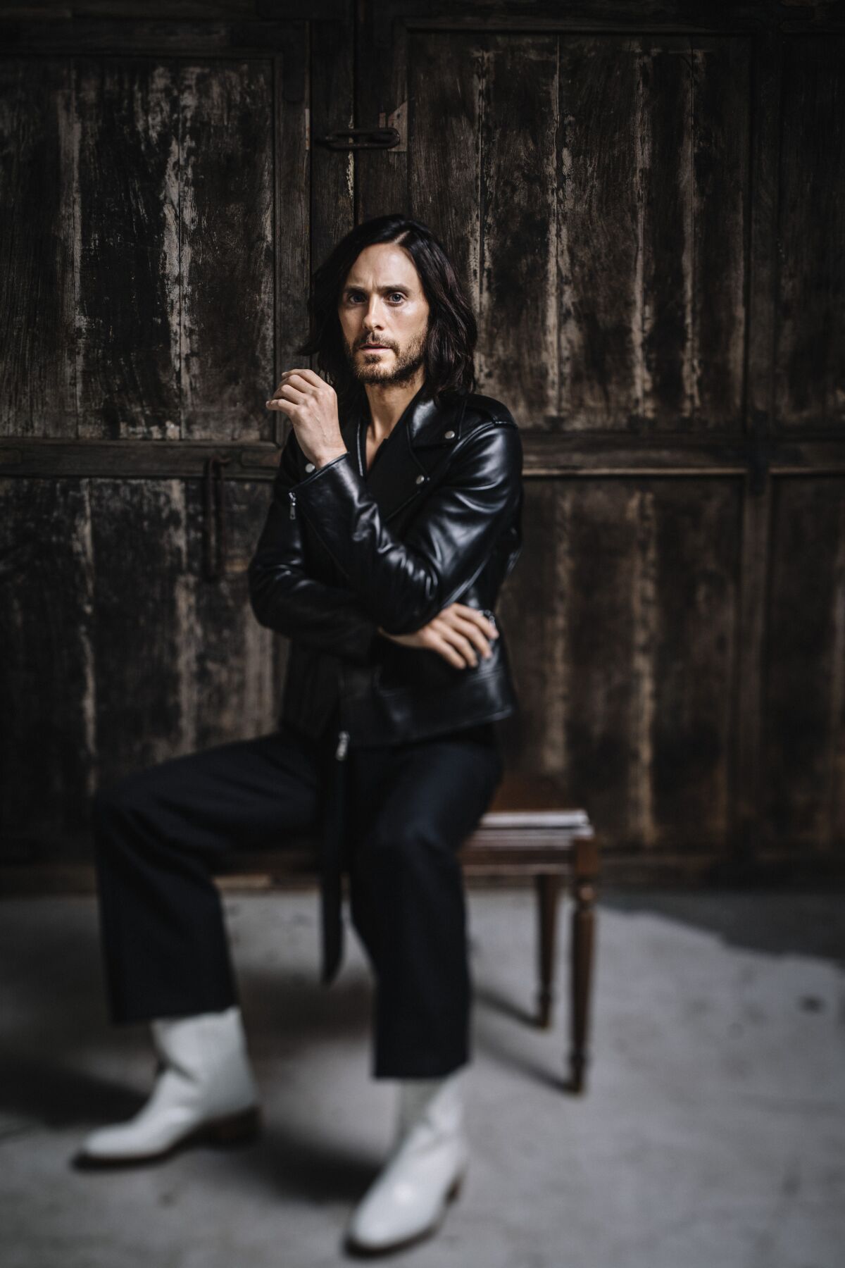 Oscar winning actor Jared Leto is photographed at home
