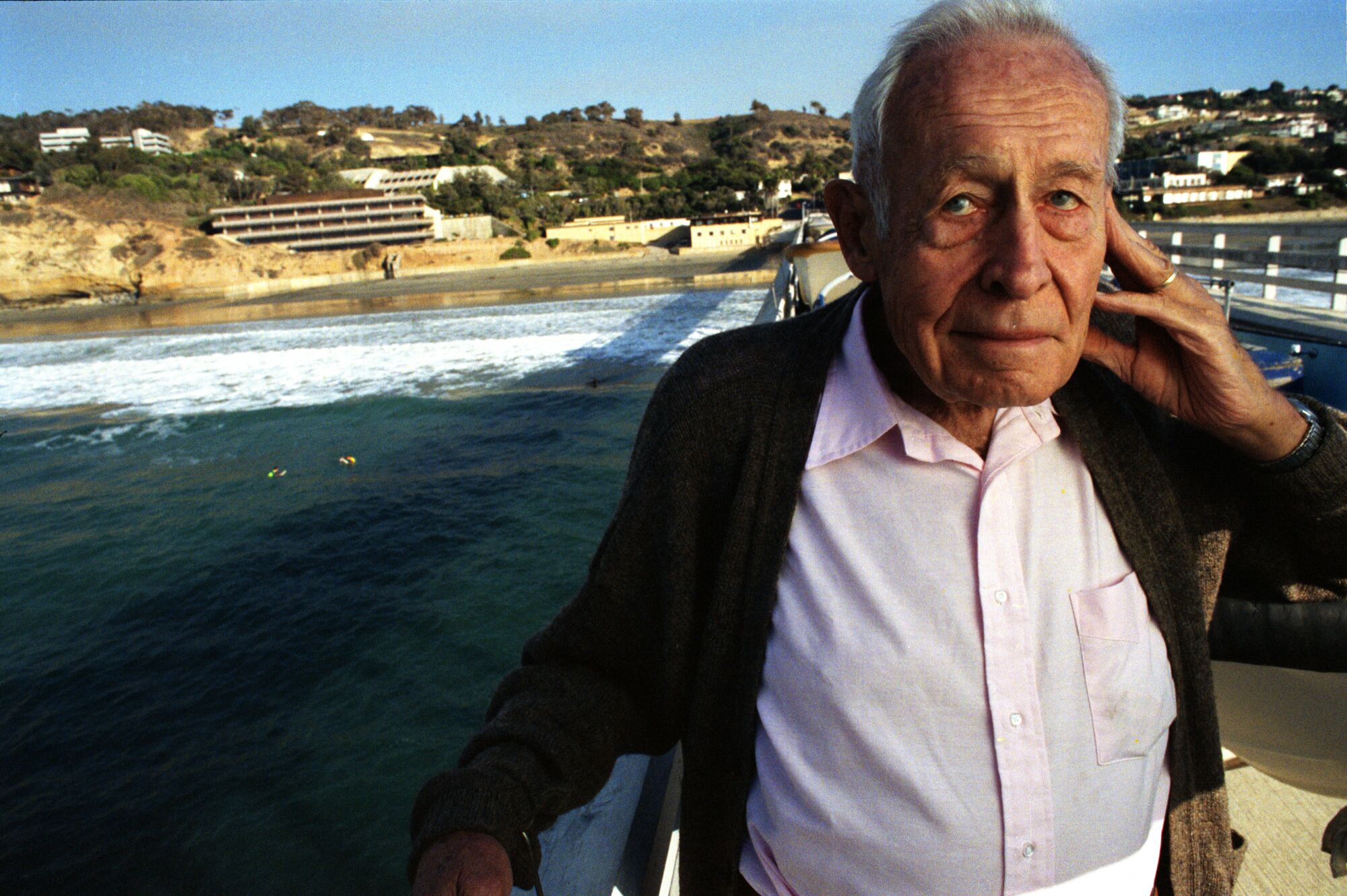Roger Revelle at the Scripps Institution of Oceanography pier