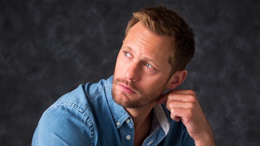 In "Big Little Lies," Alexander Skarsgard played the abusive husband who was attacked in his final scene. "Reese [Witherspoon] was literally hanging on my back, like, pulling my hair, and someone else was punching my ribs. It was intense."