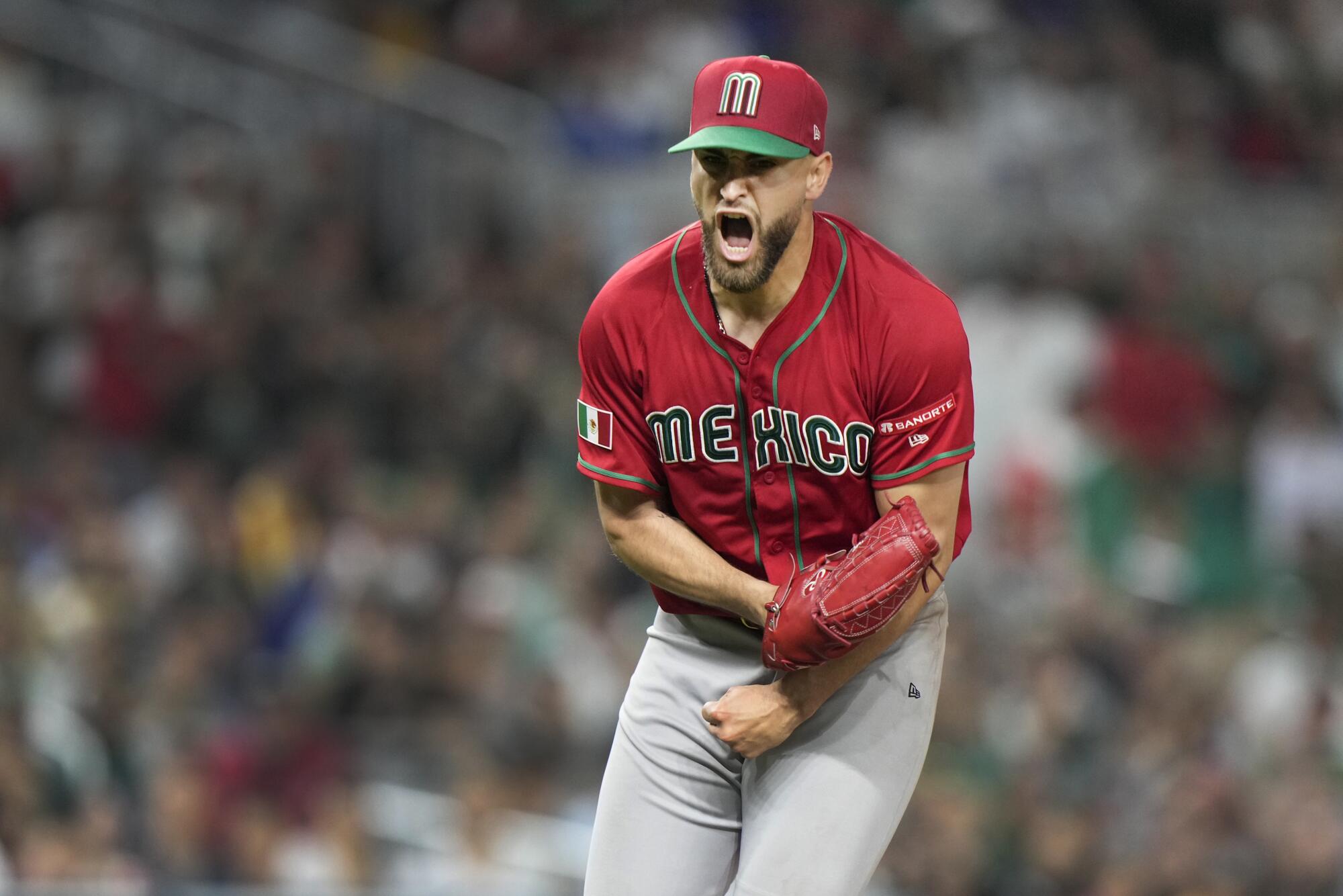 Mexico pitcher Patrick Sando 