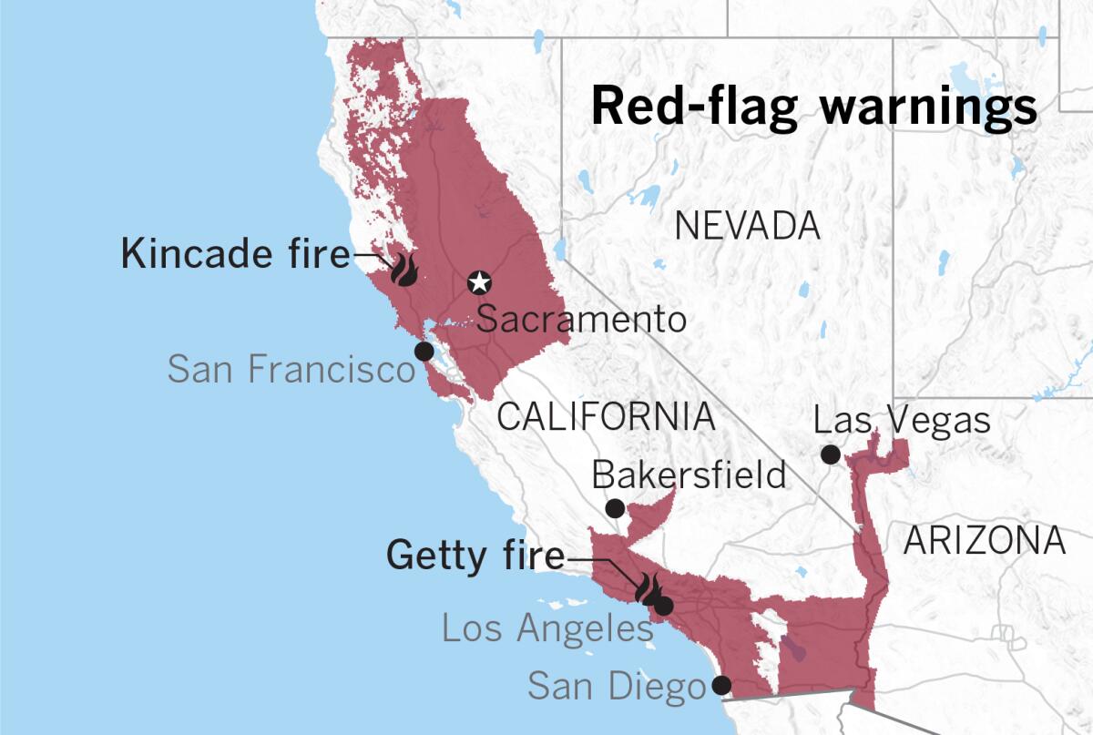 California red flag warnings
