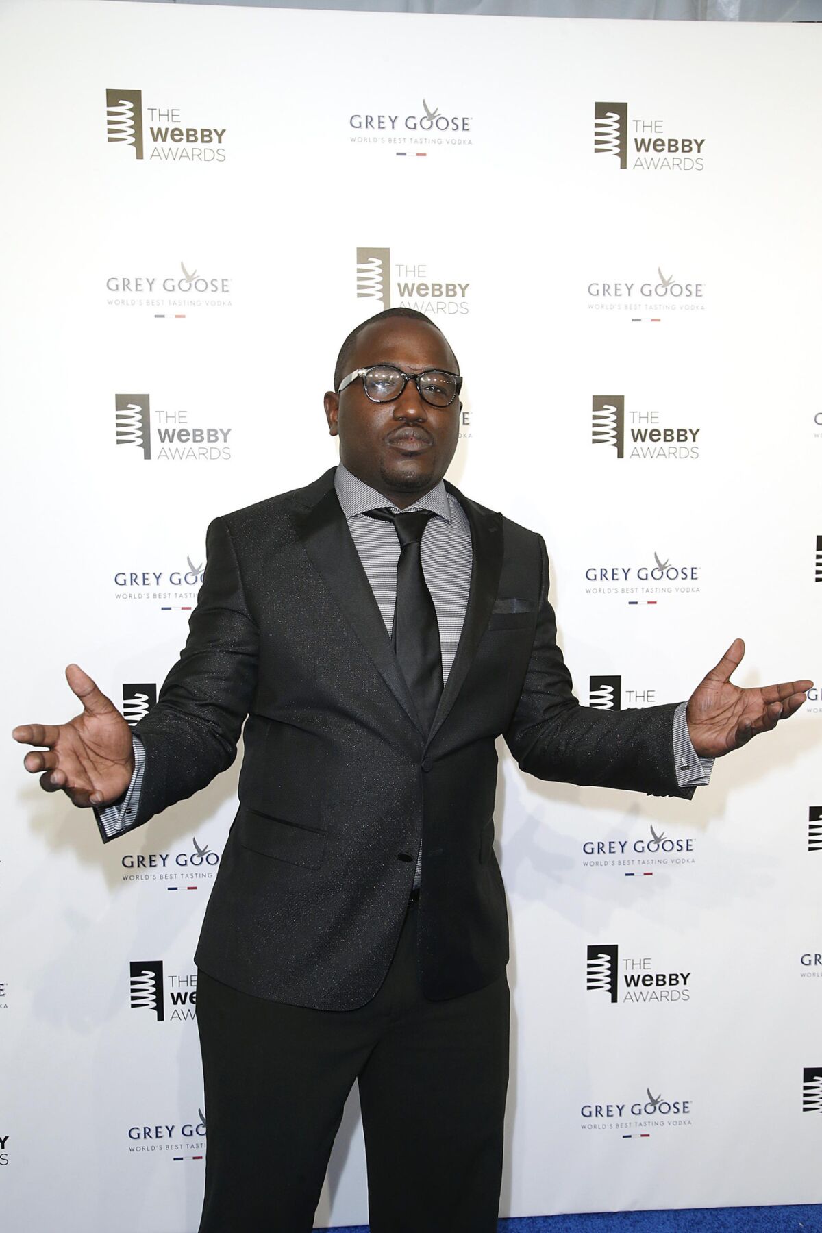 Hannibal Buress attends the 19th Annual Webby Awards in New York on May 18, 2015. One of his routines criticizes Bill Cosby renewed sexual allegations against the older comedian.