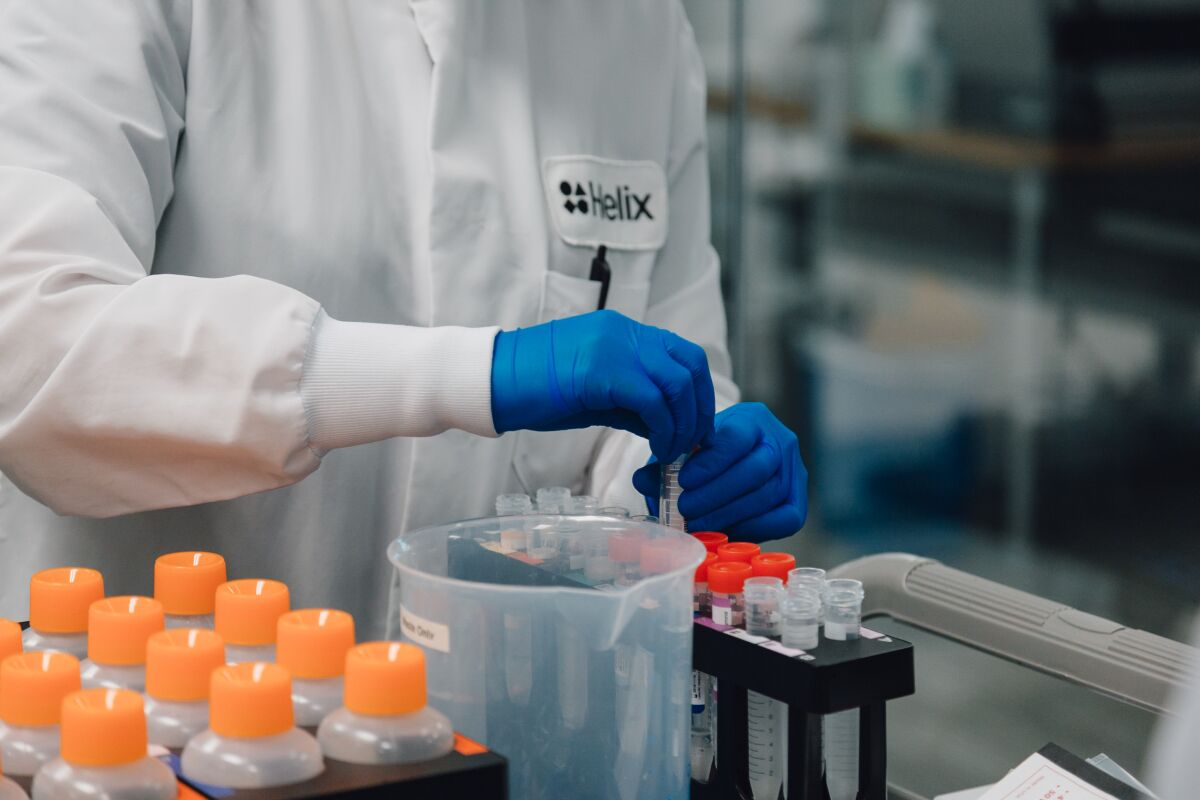 Helix, a genomics start-up, has inked a deal with San Diego County to provide COVID-19 tests